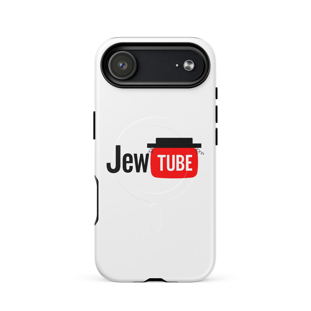 Jewtube Jewish pride magsafe® tough case for iphone® in Matte - flat lay