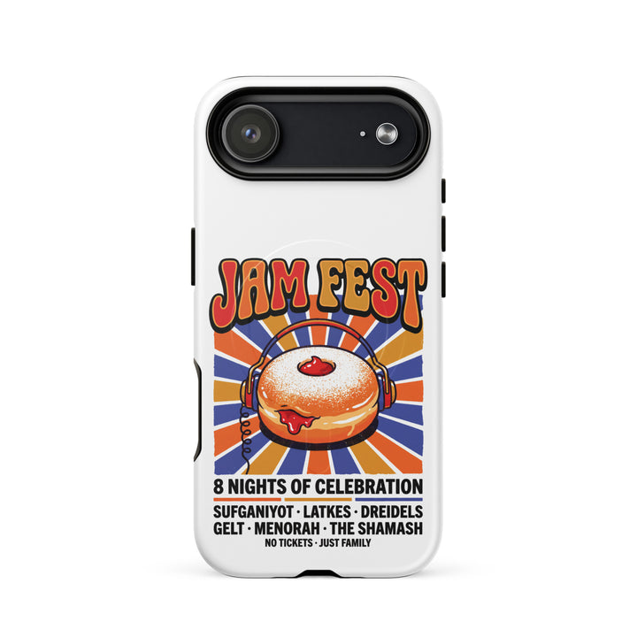 Jam Fest 8 Nights Jewish pride magsafe® tough case for iphone® in Matte - flat lay