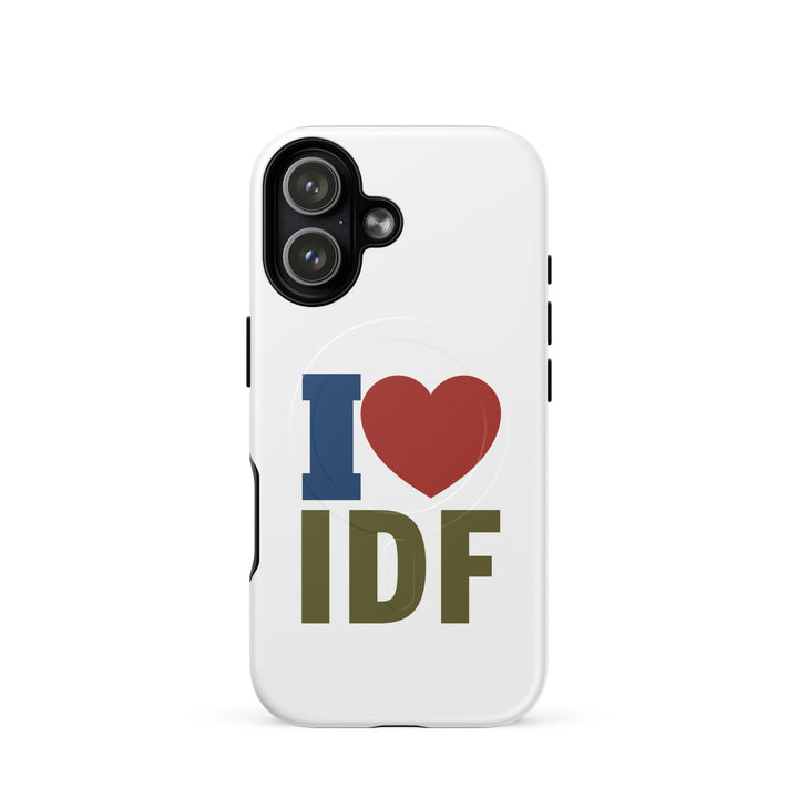 I Love IDF Israel army magsafe® tough case for iphone® in Matte - detail view