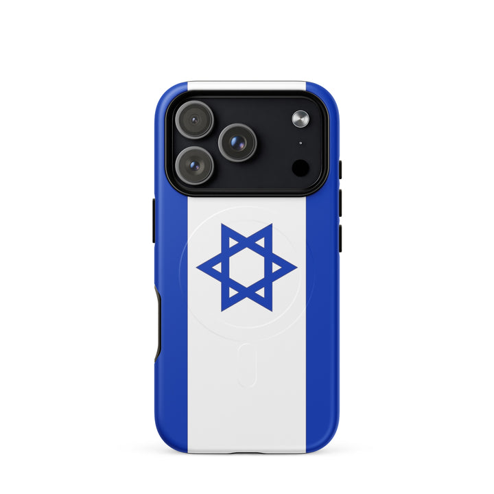 Israel Flag Israel magsafe® tough case for iphone® in Matte - side view