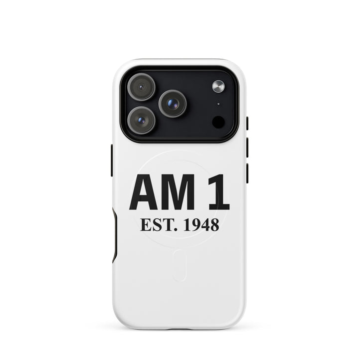 AM 1 | עם 1 Jewish pride magsafe® tough case for iphone® in Matte - side view