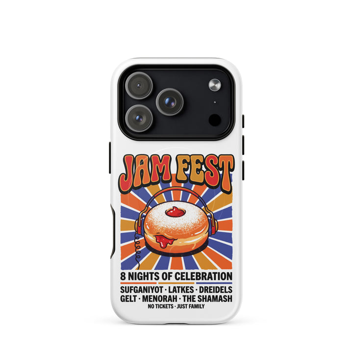 Jam Fest 8 Nights Jewish pride magsafe® tough case for iphone® in Matte - side view