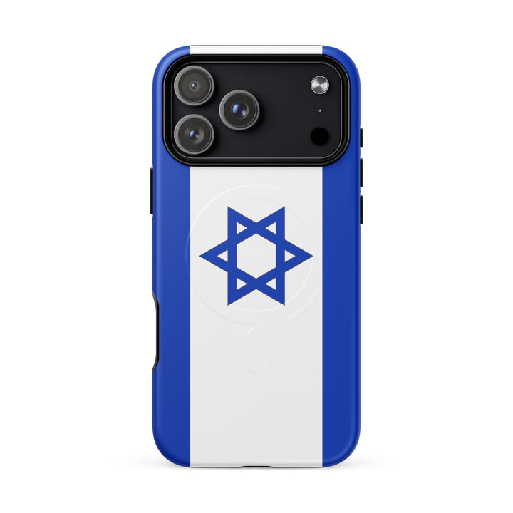 Israel Flag Israel magsafe® tough case for iphone® in Matte - front view