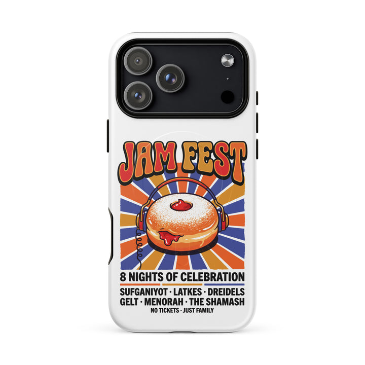Jam Fest 8 Nights Jewish pride magsafe® tough case for iphone® in Matte - front view