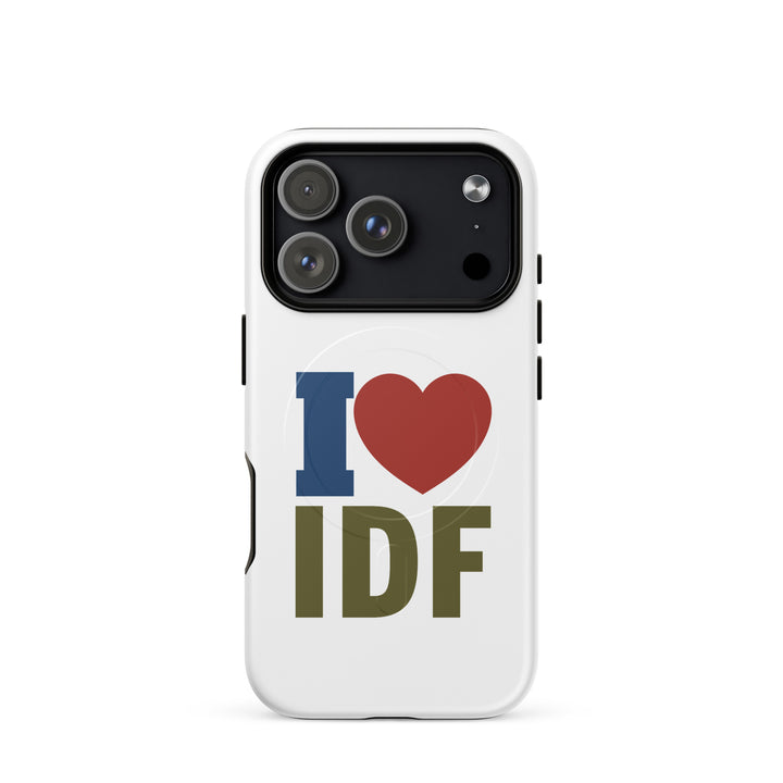 I Love IDF Israel army magsafe® tough case for iphone® in Matte - detail view