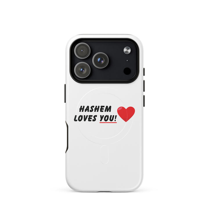 Hashem Loves You Jewish pride magsafe® tough case for iphone® in Matte - detail view