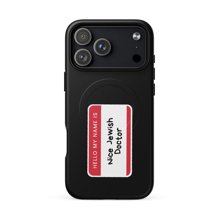 Nice Jewish Doctor Jewish pride magsafe® tough case for iphone® in Matte - front view