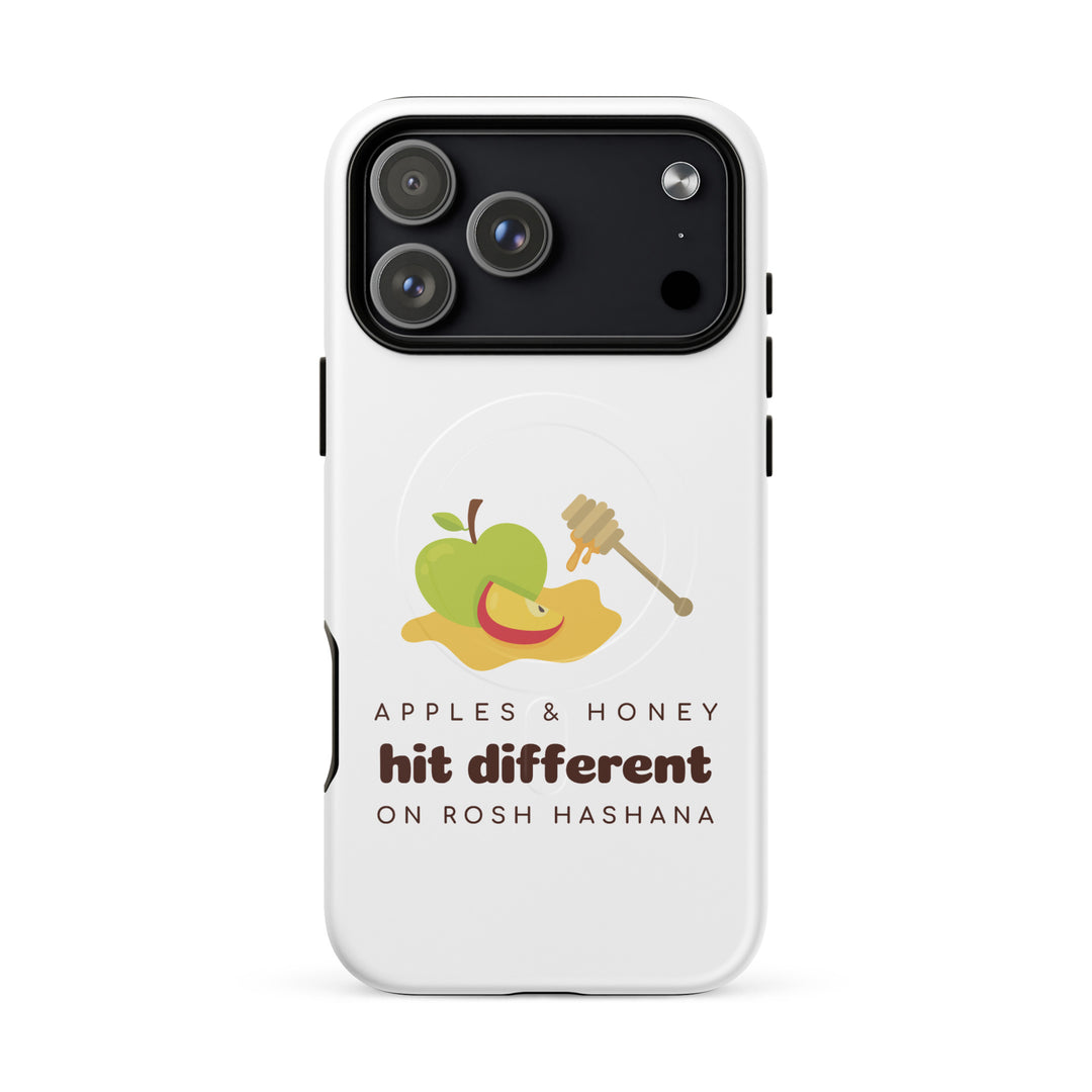Apples &amp; Honey Jewish pride magsafe® tough case for iphone® in Matte - front view