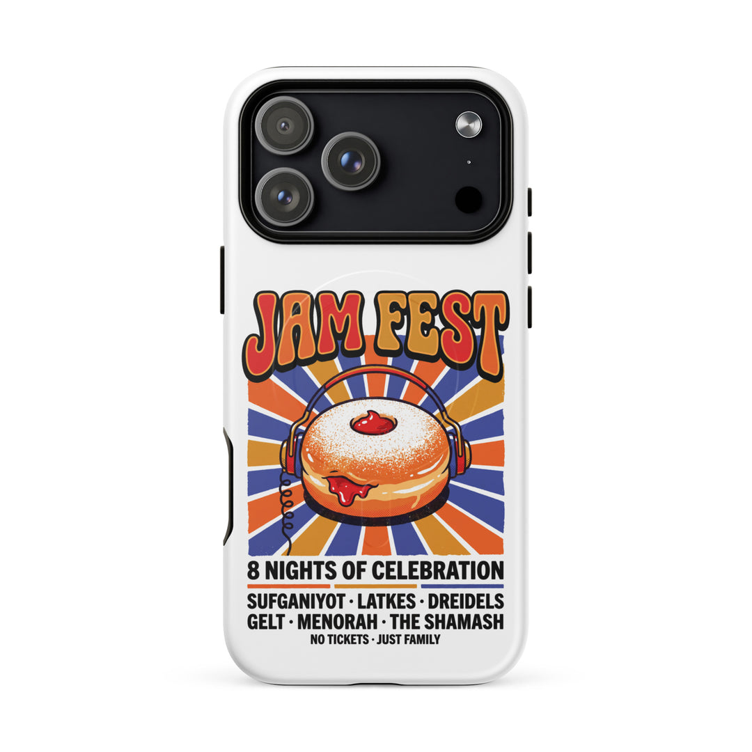 Jam Fest 8 Nights Jewish pride magsafe® tough case for iphone® in Matte - front view