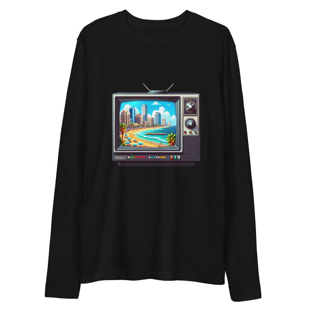 Long Sleeve Fitted Crew | 16Bit Tel Aviv Beach