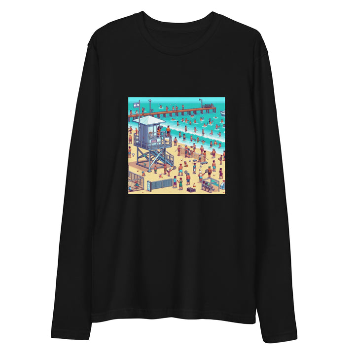 Long Sleeve Fitted Crew | TLV Frishman Beach 16 Bit