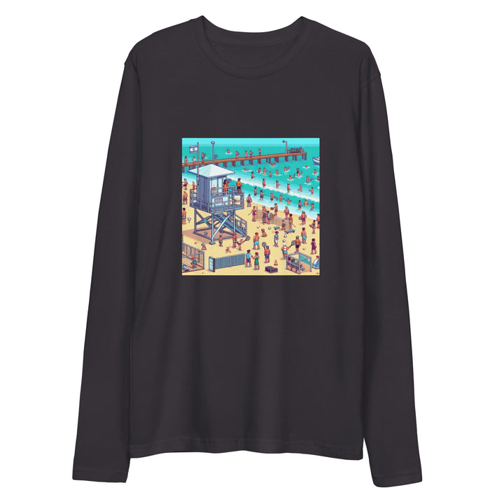 Long Sleeve Fitted Crew | TLV Frishman Beach 16 Bit