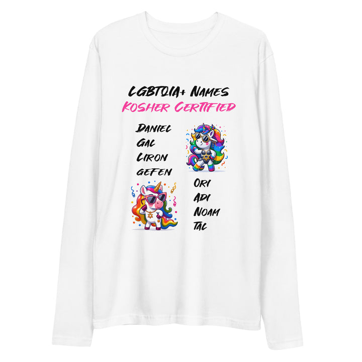 Long Sleeve Fitted Crew | Kosher Certified Names