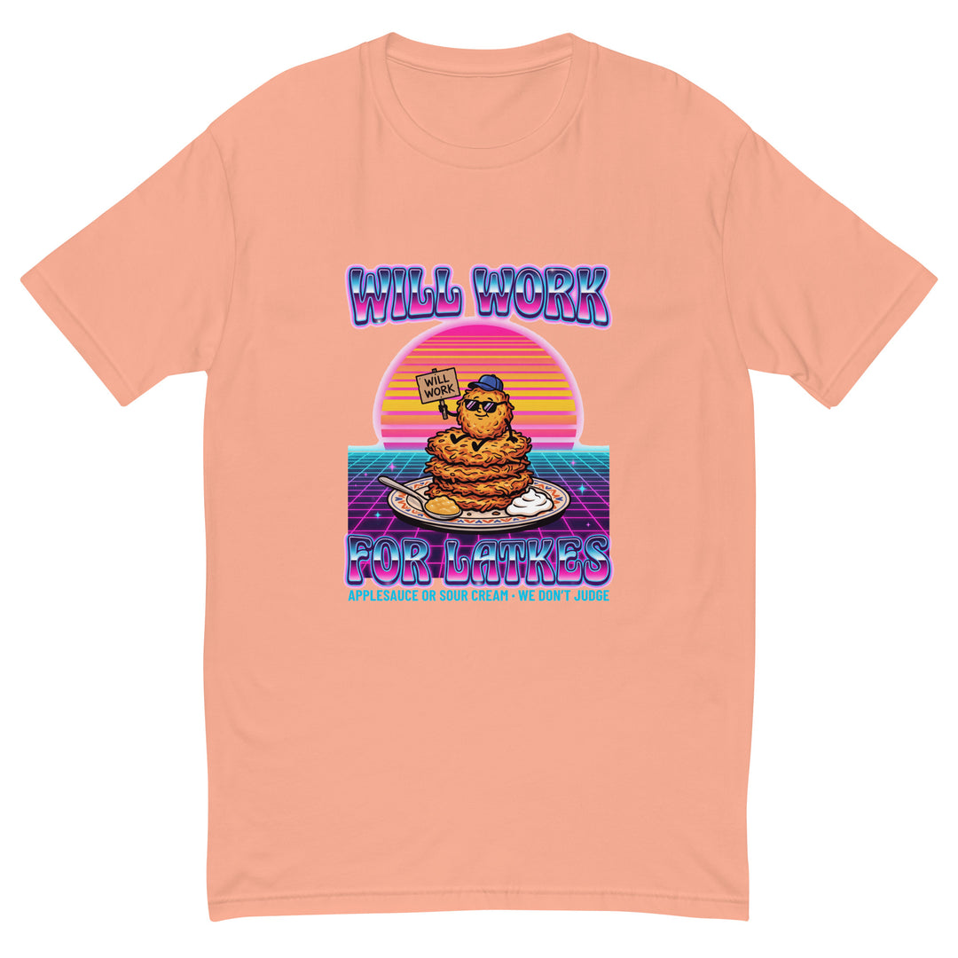 Will Work for Latkes 80s Jewish pride men&