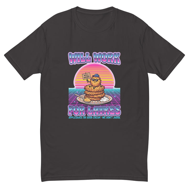 Will Work for Latkes 80s Jewish pride men&