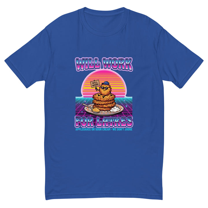 Will Work for Latkes 80s Jewish pride men&