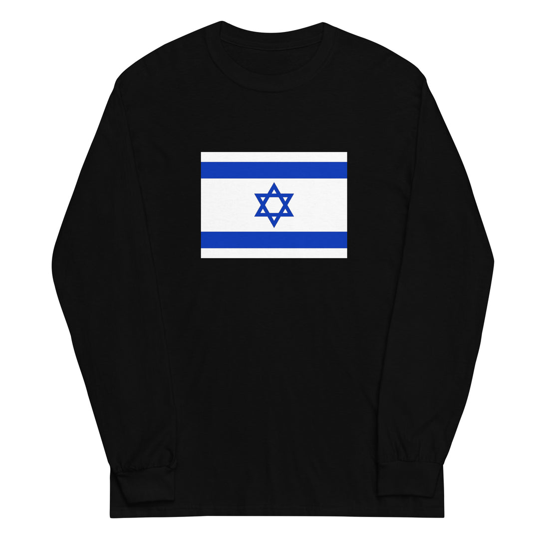 Men’s Long Sleeve Shirt | Israel Flag