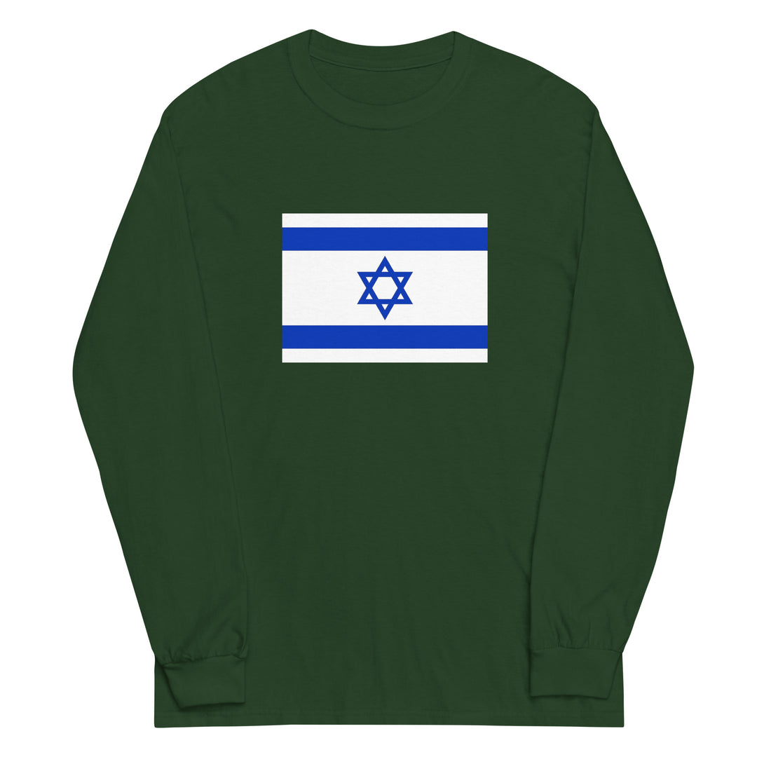 Men’s Long Sleeve Shirt | Israel Flag