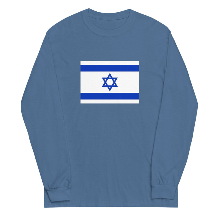 Men’s Long Sleeve Shirt | Israel Flag
