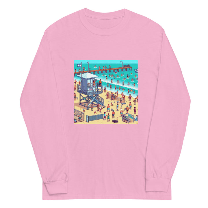 Men’s Long Sleeve Shirt | TLV Frishman Beach 16 Bit