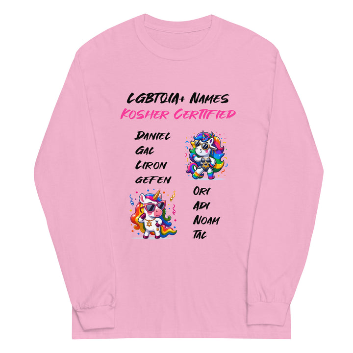 Men’s Long Sleeve Shirt | Kosher Certified Names