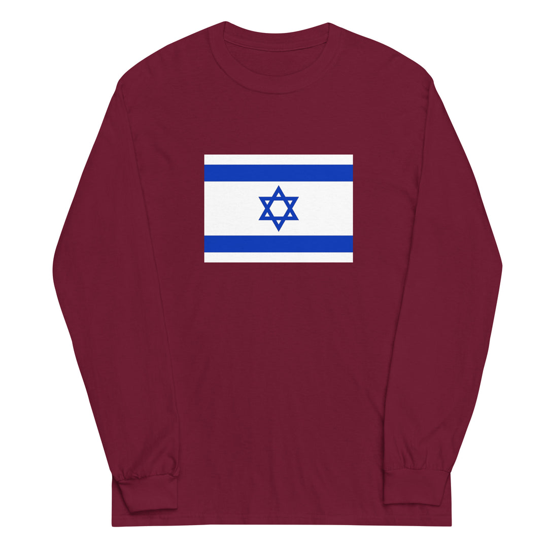 Men’s Long Sleeve Shirt | Israel Flag