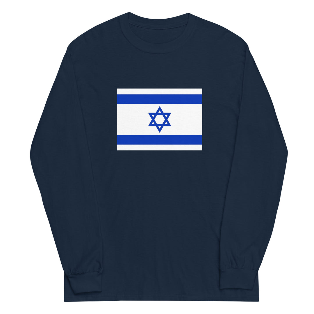 Men’s Long Sleeve Shirt | Israel Flag