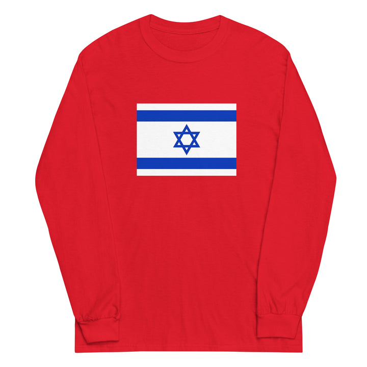Men’s Long Sleeve Shirt | Israel Flag