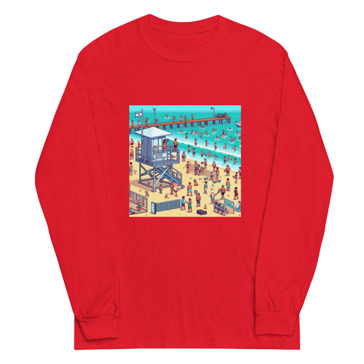 Men’s Long Sleeve Shirt | TLV Frishman Beach 16 Bit