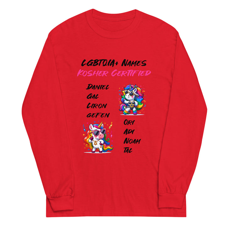 Men’s Long Sleeve Shirt | Kosher Certified Names