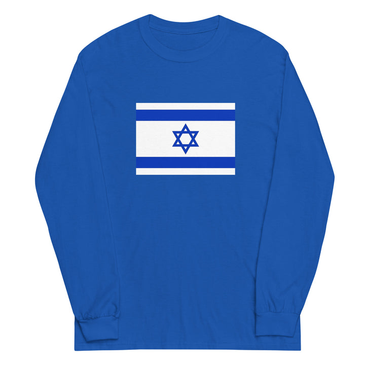 Men’s Long Sleeve Shirt | Israel Flag