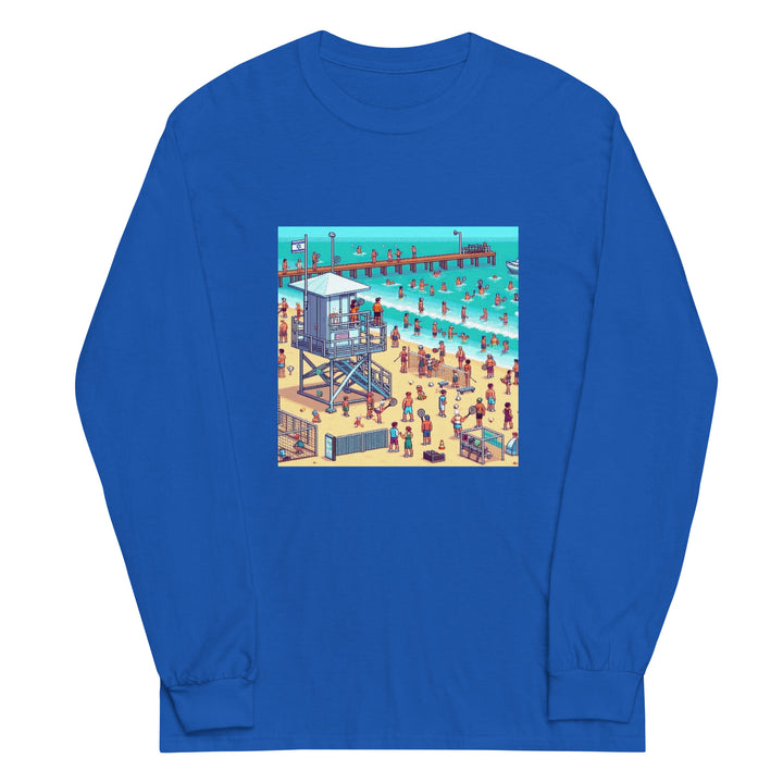 Men’s Long Sleeve Shirt | TLV Frishman Beach 16 Bit