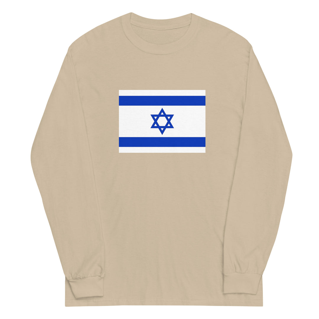 Men’s Long Sleeve Shirt | Israel Flag