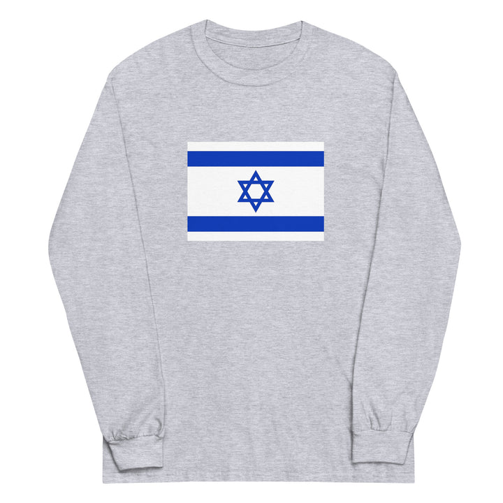 Men’s Long Sleeve Shirt | Israel Flag