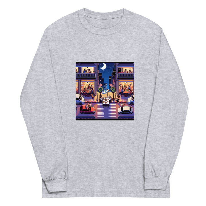 Men’s Long Sleeve Shirt | TLV Nightlife 16 Bit