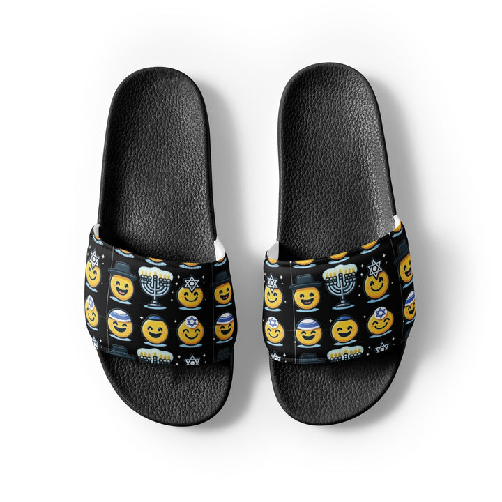 Men’s slides | Jewish Emoji Black