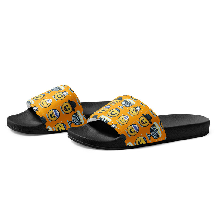 Men’s slides | Jewish Emoji Orange