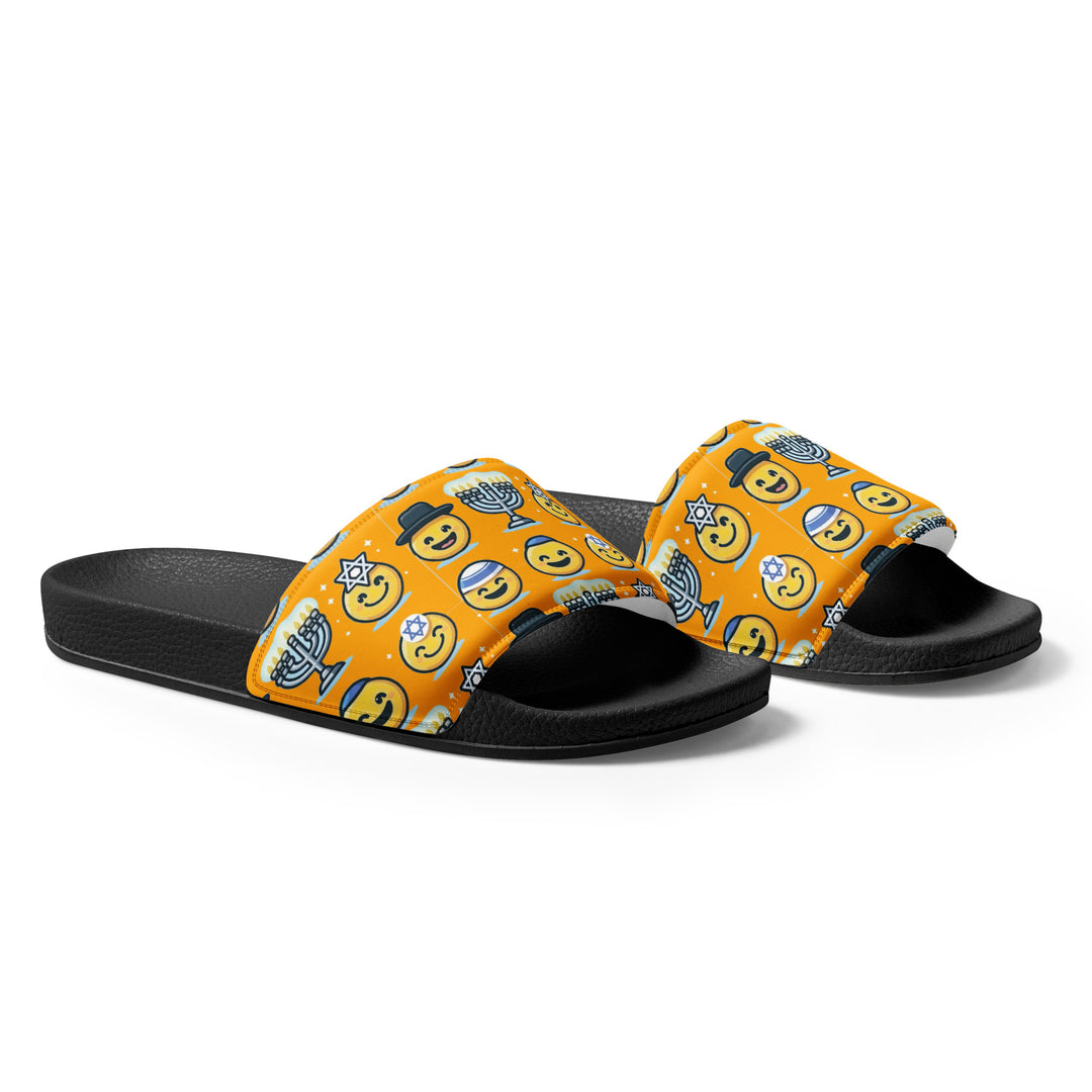 Men’s slides | Jewish Emoji Orange