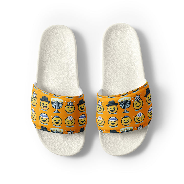 Men’s slides | Jewish Emoji Orange