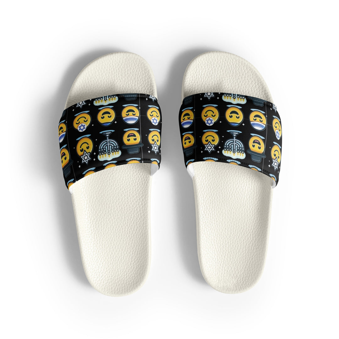 Men’s slides | Jewish Emoji Black
