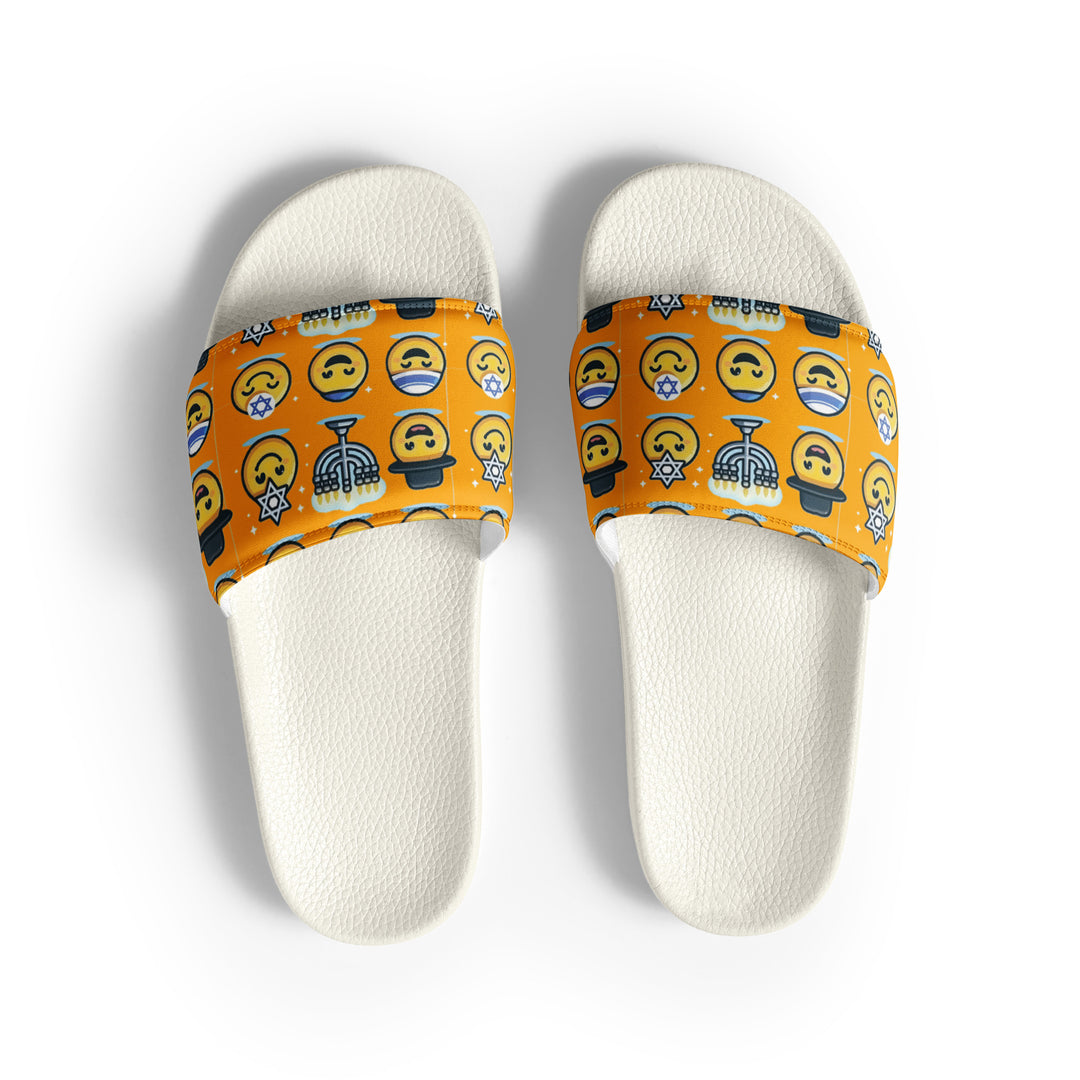 Men’s slides | Jewish Emoji Orange