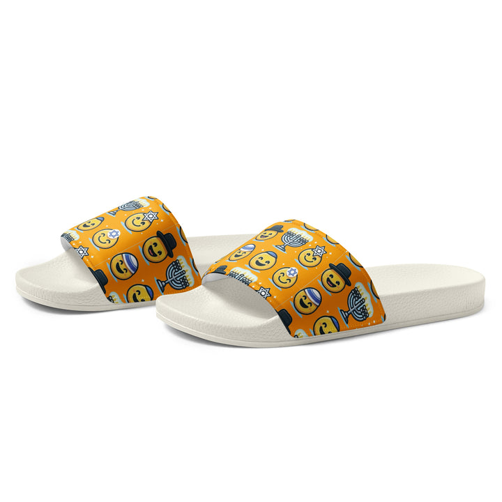 Men’s slides | Jewish Emoji Orange