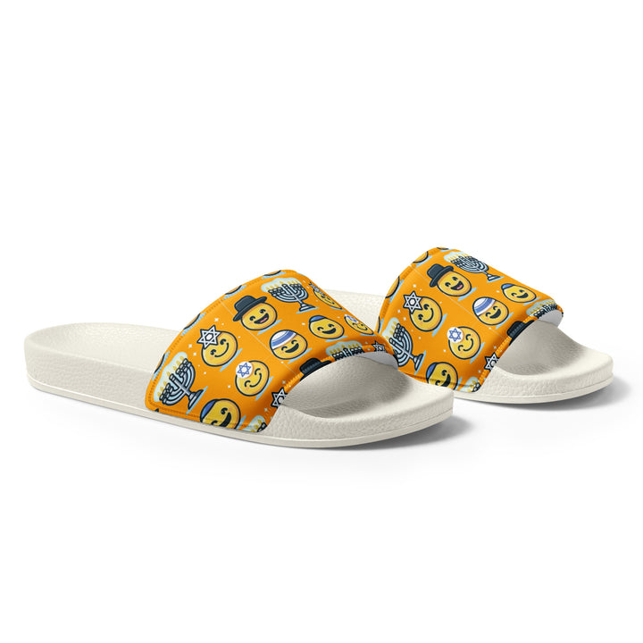 Men’s slides | Jewish Emoji Orange