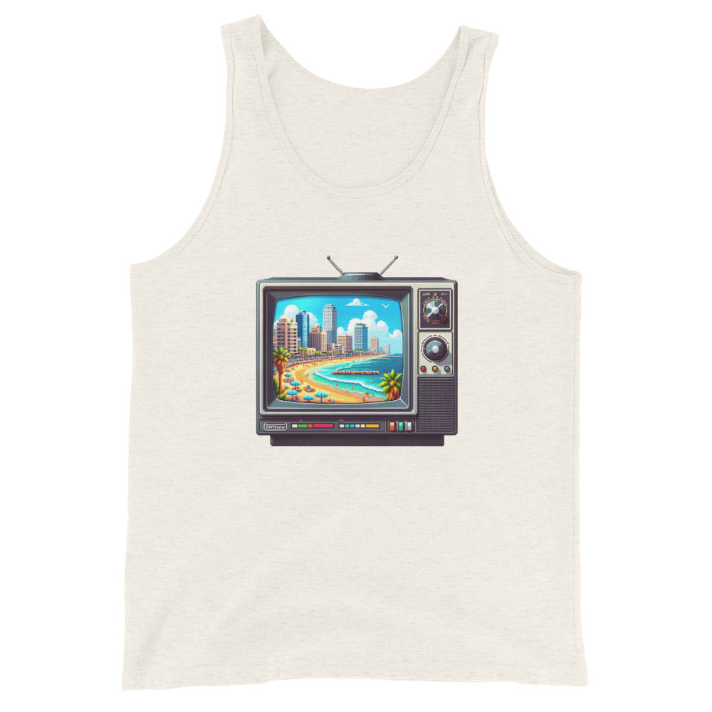 Men's Tank Top | 16Bit Tel Aviv Beach