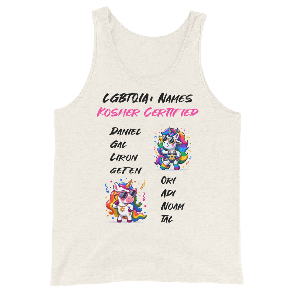 Men's Tank Top | Kosher Certified Names