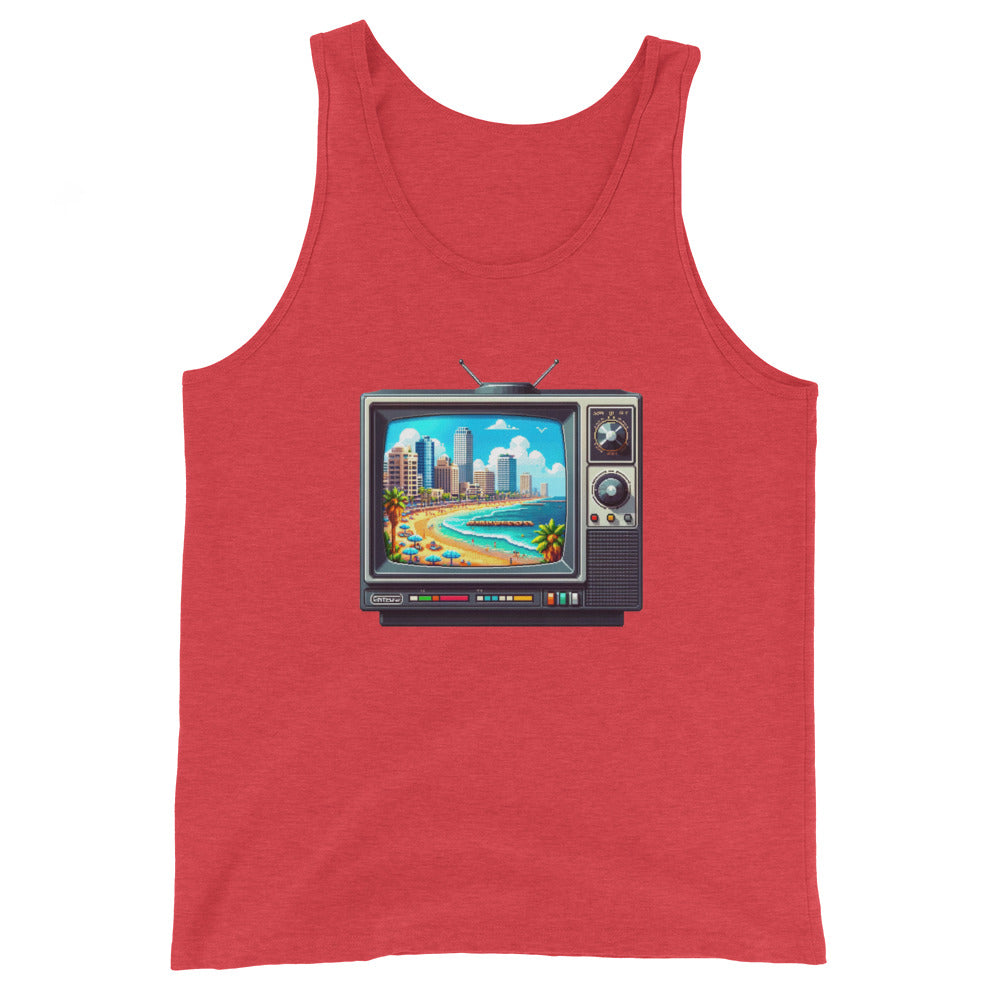 Men's Tank Top | 16Bit Tel Aviv Beach