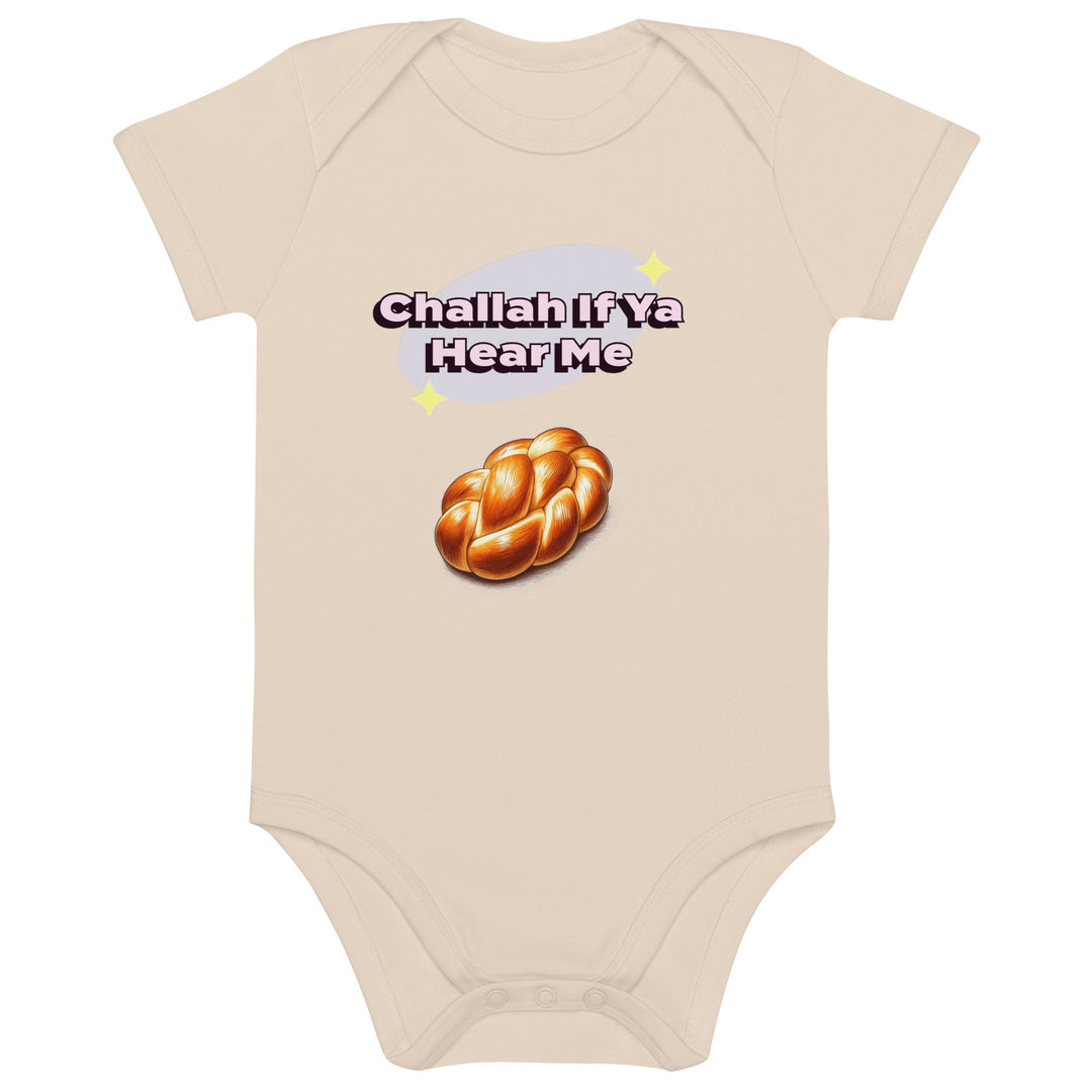 Organic Cotton Baby Bodysuit | Challah If Ya Hear Me