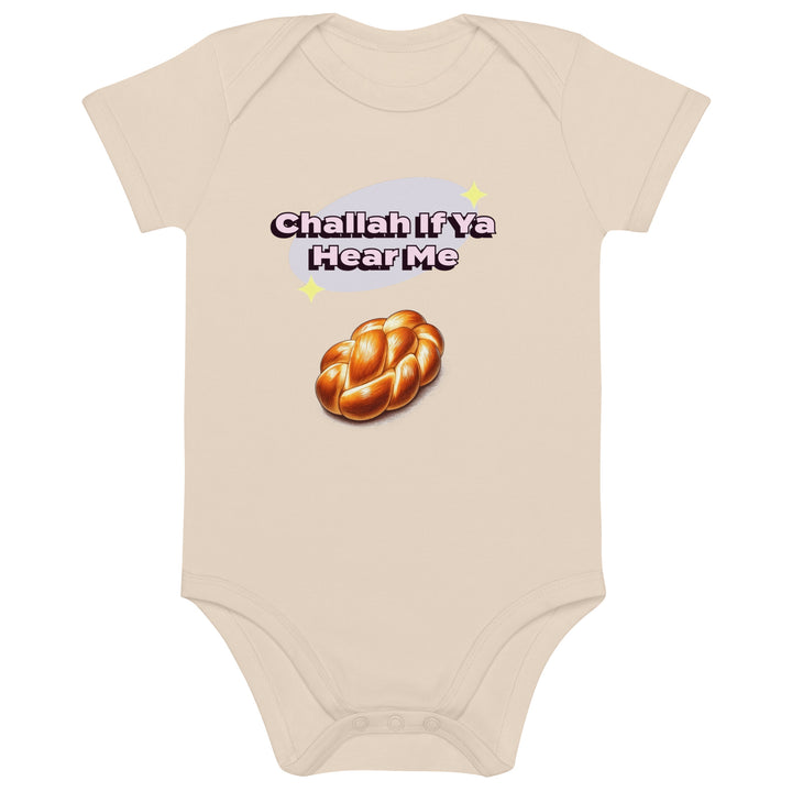Organic Cotton Baby Bodysuit | Challah If Ya Hear Me