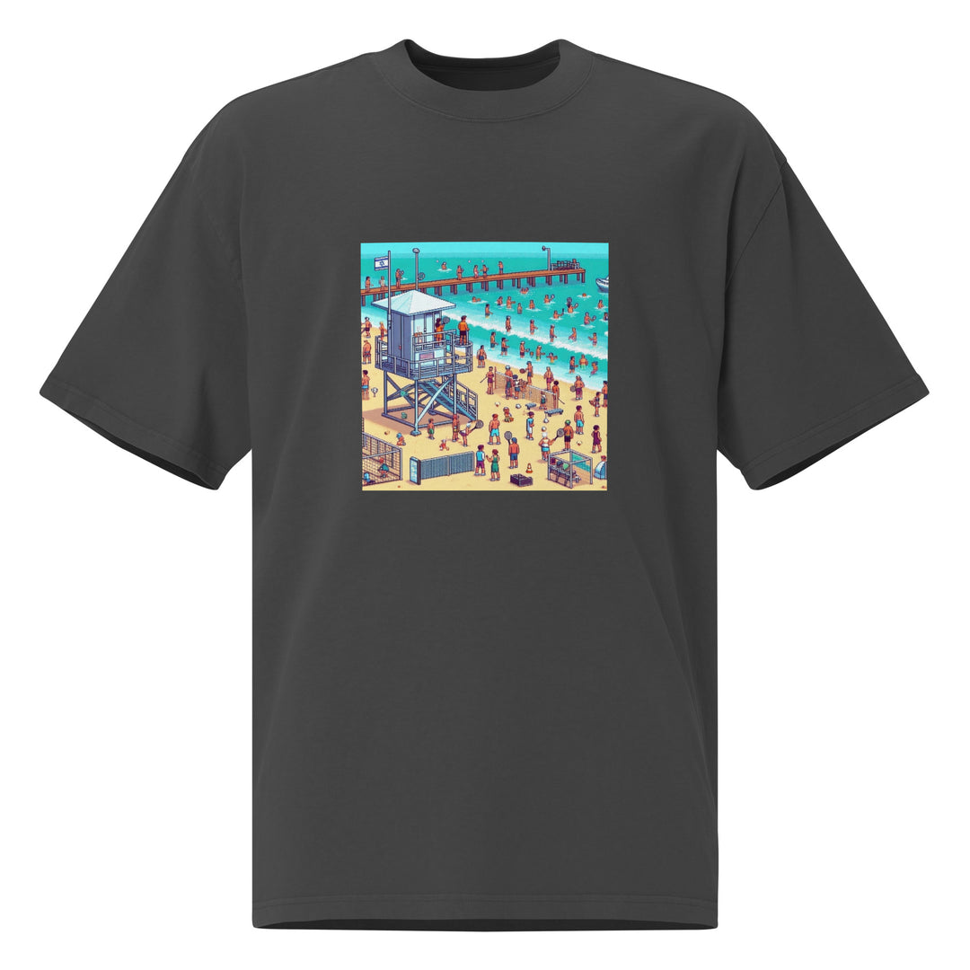 Oversized T-Shirt | TLV Frishman Beach 16 Bit