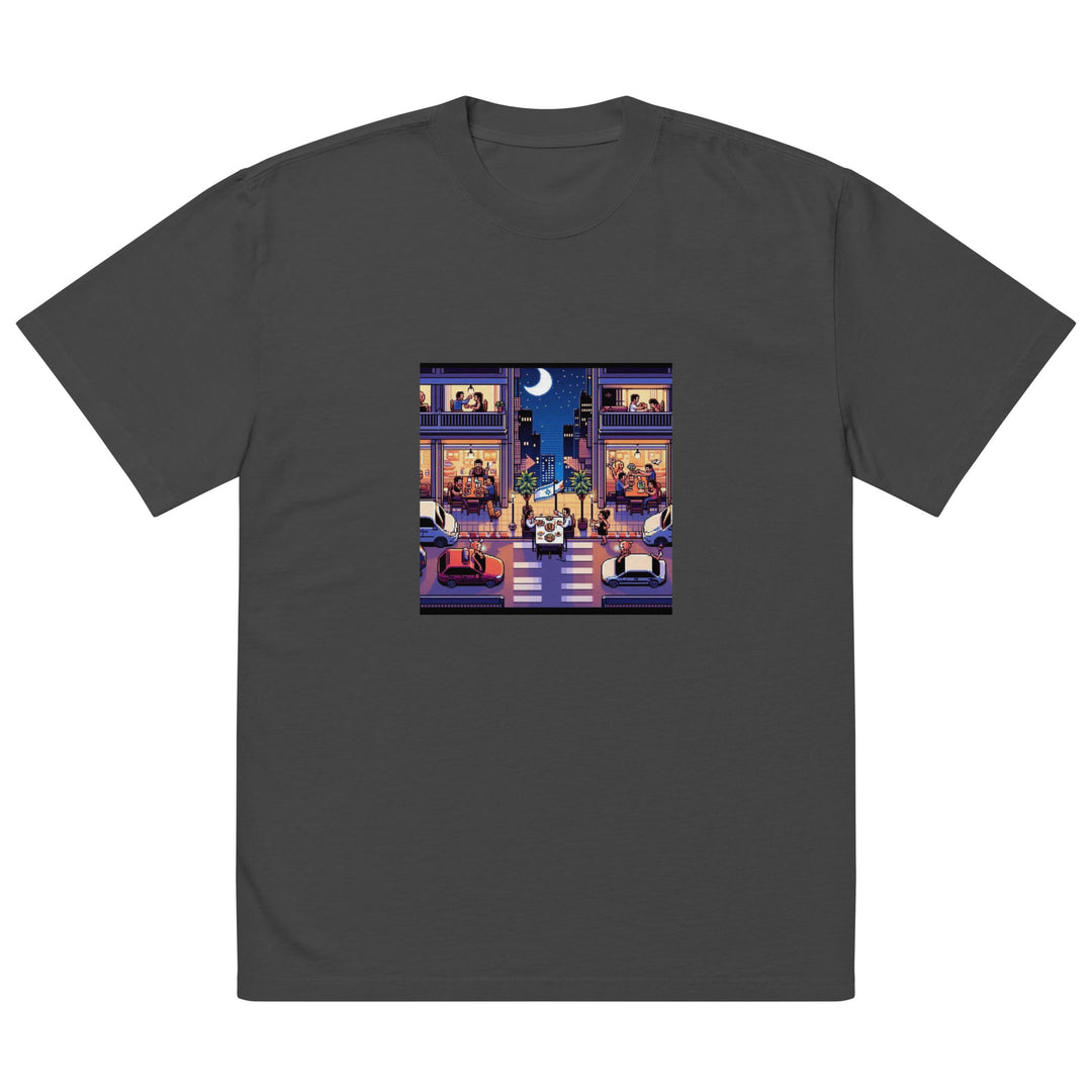 Oversized T-Shirt | TLV Nightlife 16 Bit